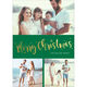 Green Merry Christmas Starburst Gold Foil Holiday Photo Cards Image 6 of 6